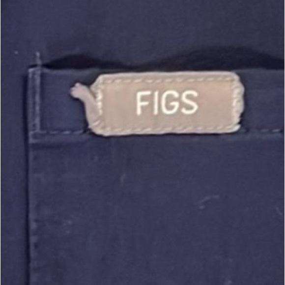 Figs • Catarina Navy Blue One-Pocket V-Neck Scrub Top - M - Picture 11 of 11